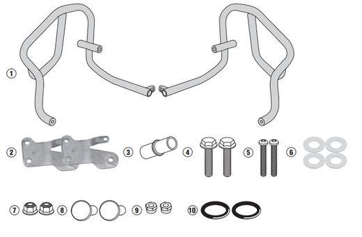 K. VERSYS 1000 (15 > 18) Defensas motor
