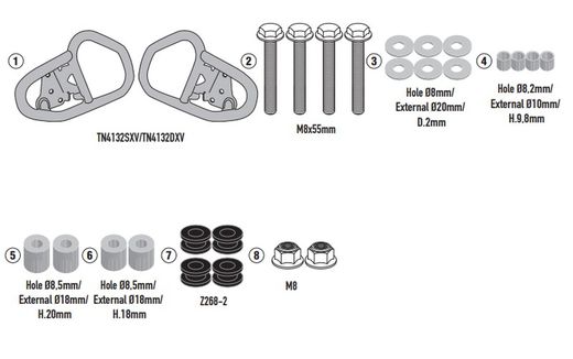 Defensa motor Kawasaki Versys 650 (22 > )