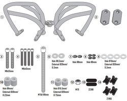 KTM 390 ADVENTURE (20 > 23) Defensas motor