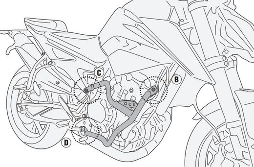 Defensas motor Duke 790 (18 > 20) y 890 Duke R (21 > 23)