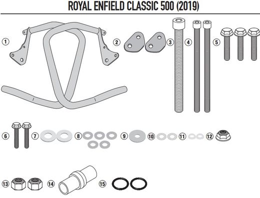 Defensas motor Royal Enfield Classic 500 (19>20)
