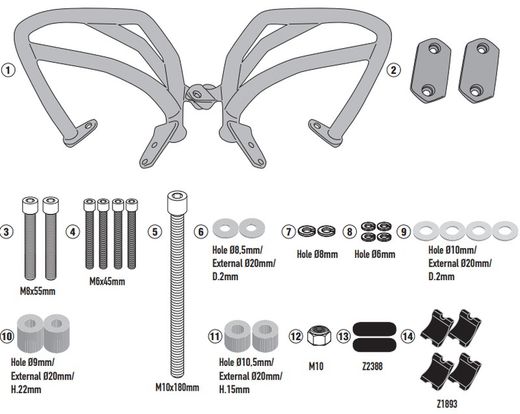 ROYAL ENFIELD HIMALAYAN (18 > 23) Defensas motor