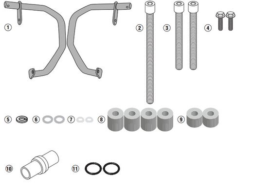 Royal Enfield Interceptor 650 (19>22) / Continental GT 650 (22>23) Defensas motor