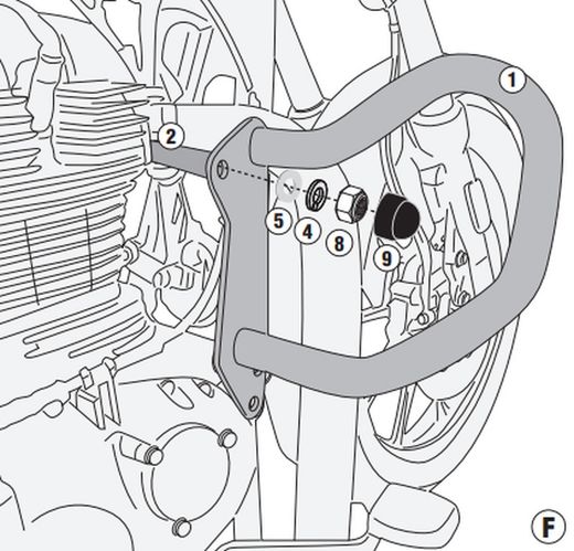 defensa de motor Royal Enfiel Meteor 350 21>