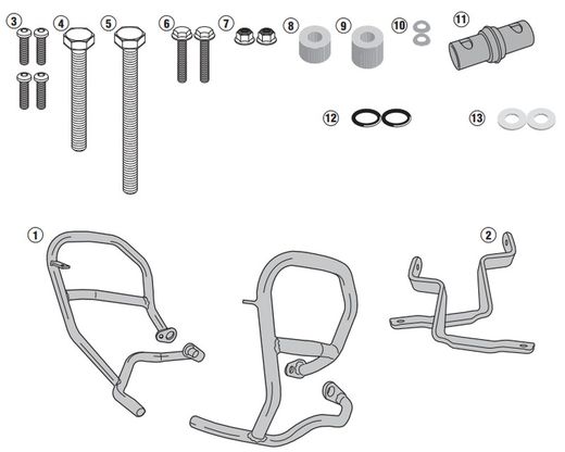 SUZUKI DL 1000 V-Strom (14 > 19) Defensas motor