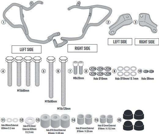 Defensas motor TRIUMPH Tiger 900 (20 > 22)