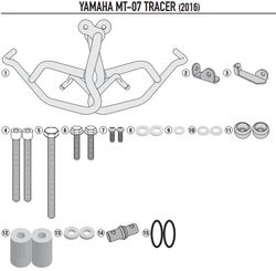 Defensas motor Yamaha MT-07 (18>20) y MT-07 Tracer (16>19)