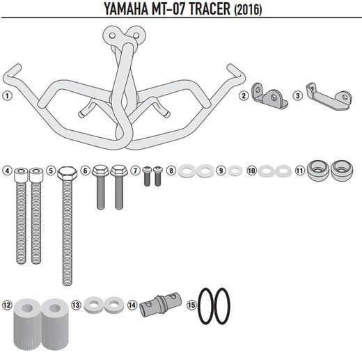 Defensas motor Yamaha MT-07 (18>20) y MT-07 Tracer (16>19)
