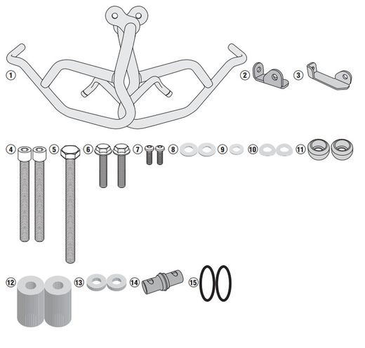 Defensas motor Yamaha MT-07 Tracer (16>19) / MT-07 (18 >20)