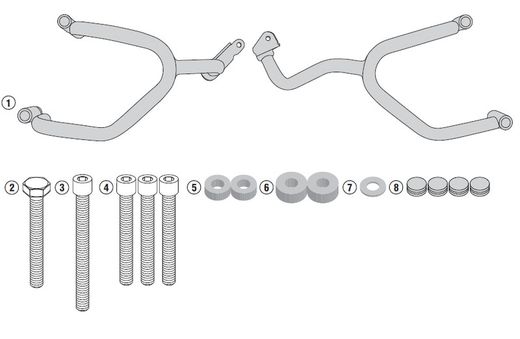 XSR900 (16 > 21) Defensas motor yamaha.xsr.900.16