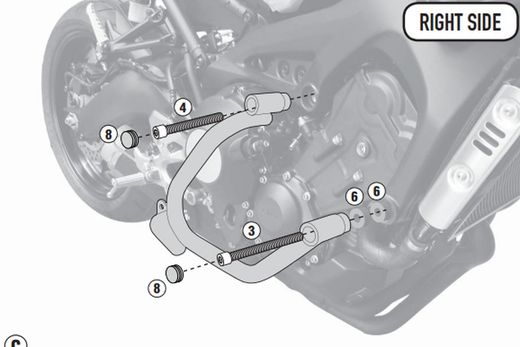 Defensas motor Yamaha XSR 900 (16 > 21)