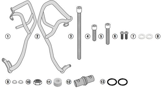 Defensa motor/radiador BMW G 310 GS 17>21 givi
