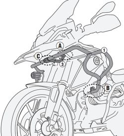 Defensas motor/radiador BMW R 1200 GS 13>17/R1250GS 19>