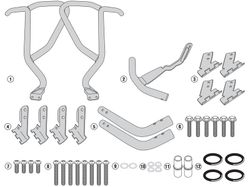 Defensas parte superior radiadores crf1000l africa twin 16>19