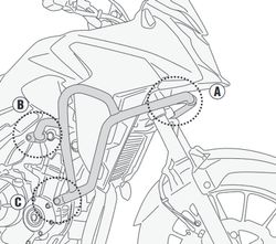 Defensas motor/radiador honda cb 500 x 19>