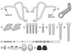 Defensas motor/radiador honda cb 500 x 19>