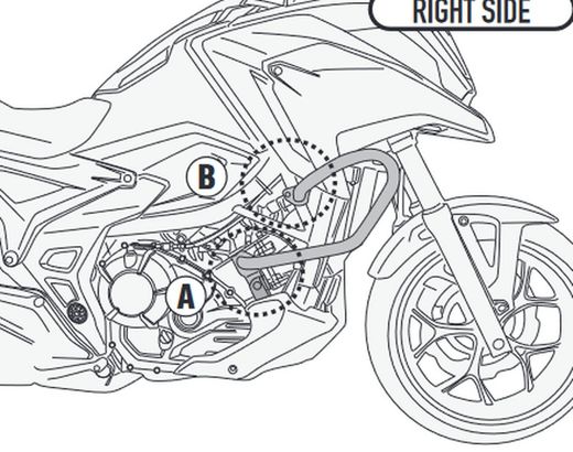 Defensas motor/radiador HONDA NC 750 X (21)