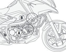 Defensas motor/radiador honda.ncx.750 2021
