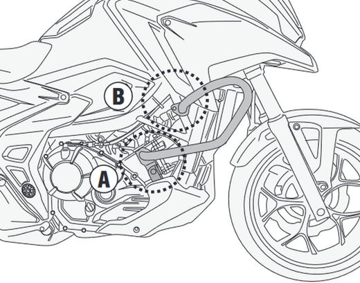 Defensas motor/radiador honda.ncx.750 2021
