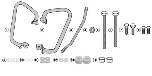 Defensas motor/radiador Benelli TRK502 X (20 >23) / TRK502 (21>23) / TRK502 (17>20)