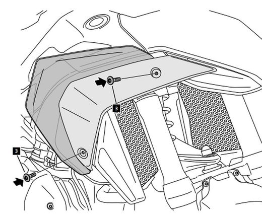 CONJUNTO DEFLECTORES INFERIORES BMW R1300GS 23'-