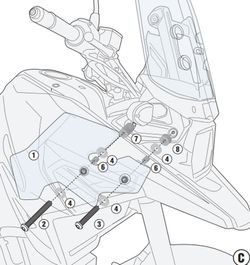 Deflectores paramanos S. V-STROM 1050 20> / 1050 XT 20>
