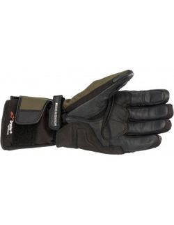 Guantes alpinestars Denali aerogel drystar black dark khaki red fluor