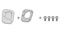 Extension caballete bmw g 310 gs 17>21