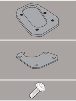 Extension caballete bmw r1200/1250 gs .13>18 /19>