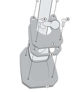 Extension caballete  crosstourer 1200 dct (12 > 19) givi es1110