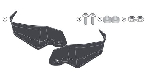 Extension paramanos originales crf1100l africa twin / aventure sport 2020>,  x-adv 21>