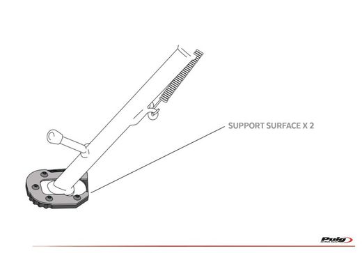 EXTENSION PATA DE CABRA HONDA XL 750 TRANSALP 23'-
