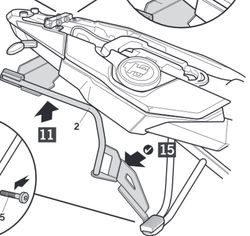 Fijaciones laterales shad 3p bmw f650gs / f700gs / f800gs