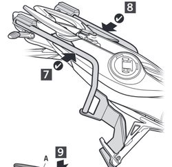 Fijaciones laterales shad 3p bmw f800 r/s 14