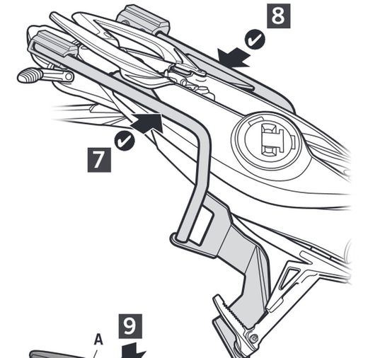Fijaciones laterales shad 3p bmw f800 r/s 14