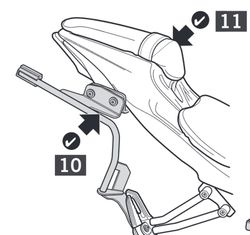 Fijaciones laterales shad 3p s. Gsx-r/s 125 17/21