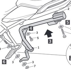 Fijaciones laterales shad 3p BMW R1200 R/RS '15