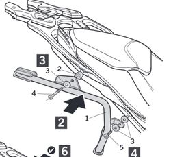 Fijaciones laterales shad 3p bmw s 1000 xr '15