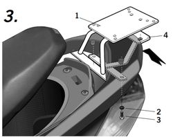 Soporte maleta y. Cygnus 125 '07