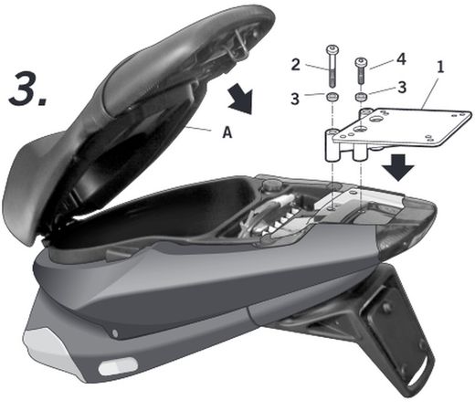 Fijación maleta piaggio nrg energy 50'05