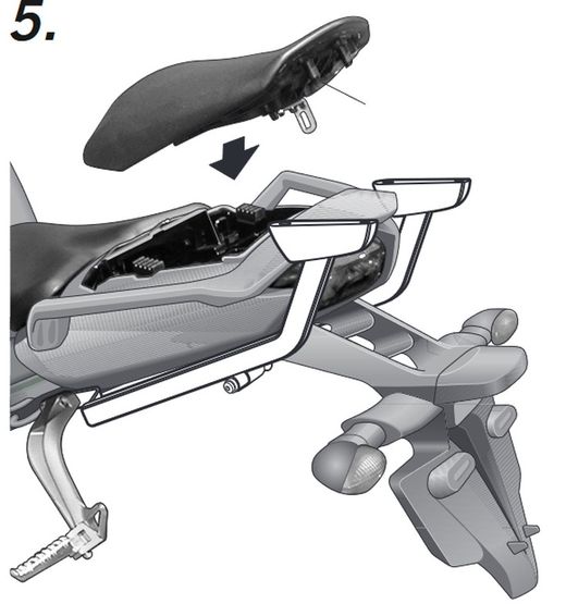 Soporte maleta y. Fazer 1000 06-11