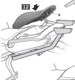 Soporte cofres shad yamaha fz8 '10