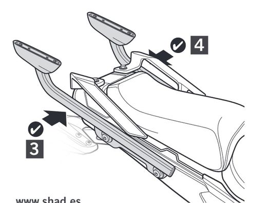 Soporte maleta shad y. Mt-09 tracer´15>17