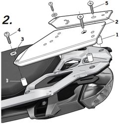 Soporte maleta shad bmw r 1200gs '13>13