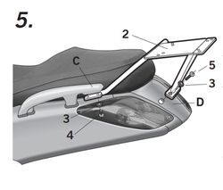 Soporte maleta shad x-max 125-250 '05