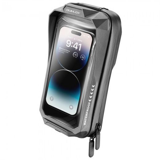Funda teléfono 7" Quiklox  impermeable + portaobjetos