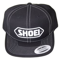 Gorra Shoei negra con logo Blanco