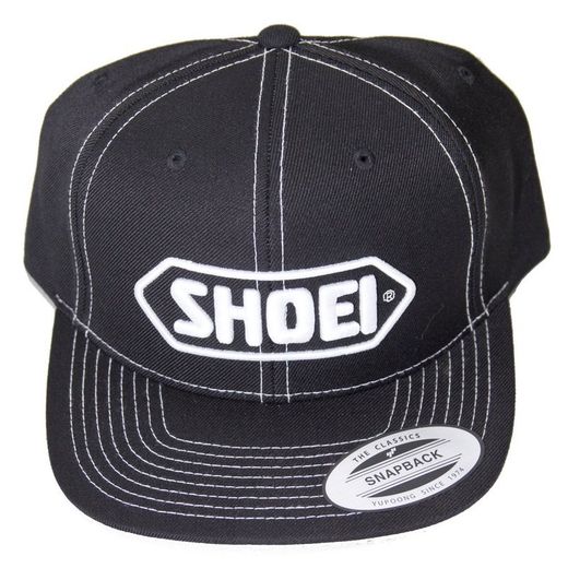 Gorra Shoei negra con logo Blanco