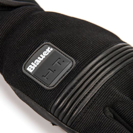 Guantes de Moto Blauer Urban Negro | Piel y Neopreno | Verano | Homologados CE