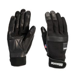Guantes de Moto Blauer Urban Negro | Piel y Neopreno | Verano | Homologados CE
